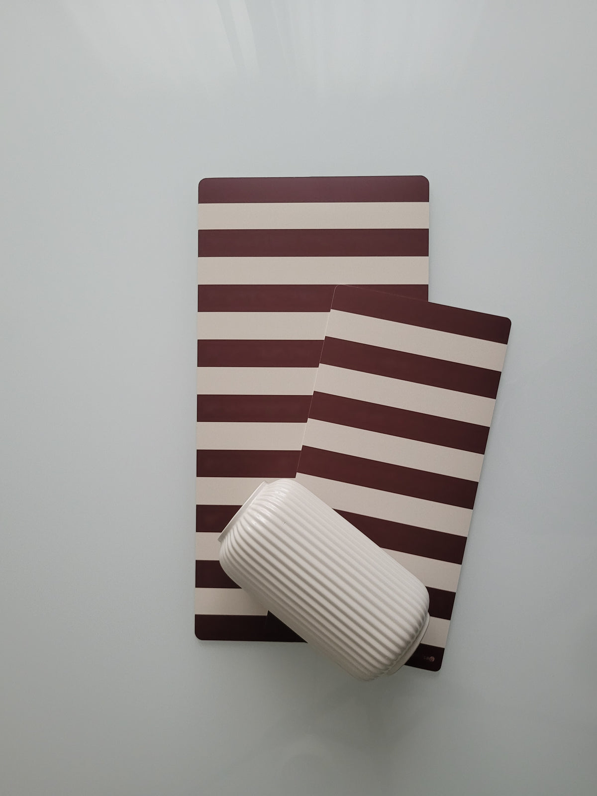 Runner da tavola Stripes Chic Bordeaux, due misure