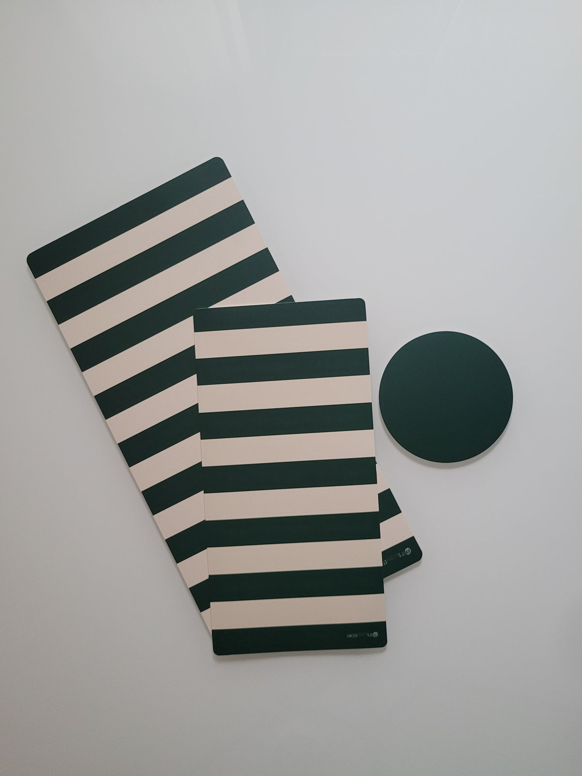 Runner da tavola Stripes Chic Vert, due misure