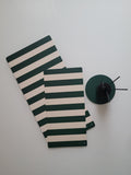 Runner da tavola Stripes Chic Vert, due misure