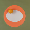 Tovaglietta rotonda colorata e originale Round Eclipse Orange