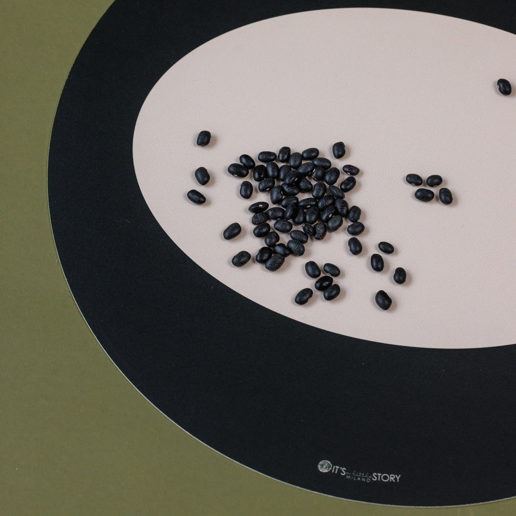 Tovaglietta rotonda Round Eclipse Black