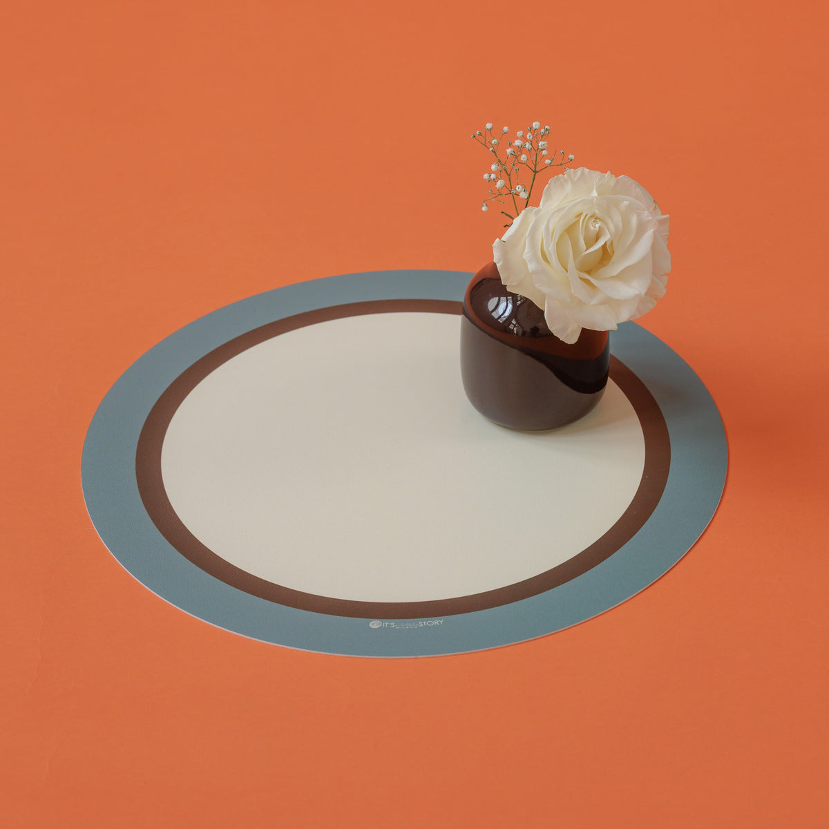 Tovaglietta rotonda Round Fruits Hazelnut