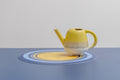 Tovaglietta rotonda colorata e originale Round Flower Bluebottle