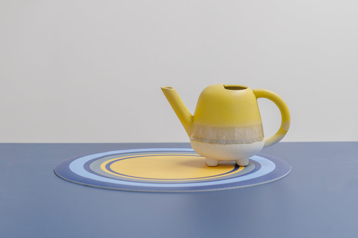 Tovaglietta rotonda colorata e originale Round Flower Bluebottle