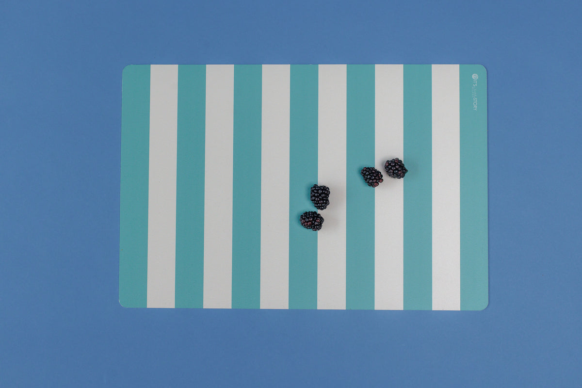 Tovaglietta Stripes Chic Turquoise