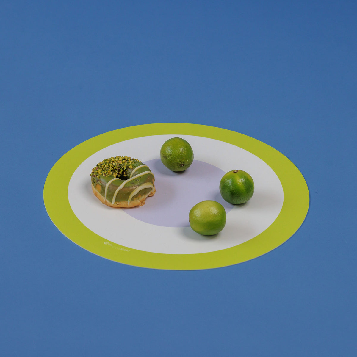 Tovaglietta rotonda Round Orbit Lime