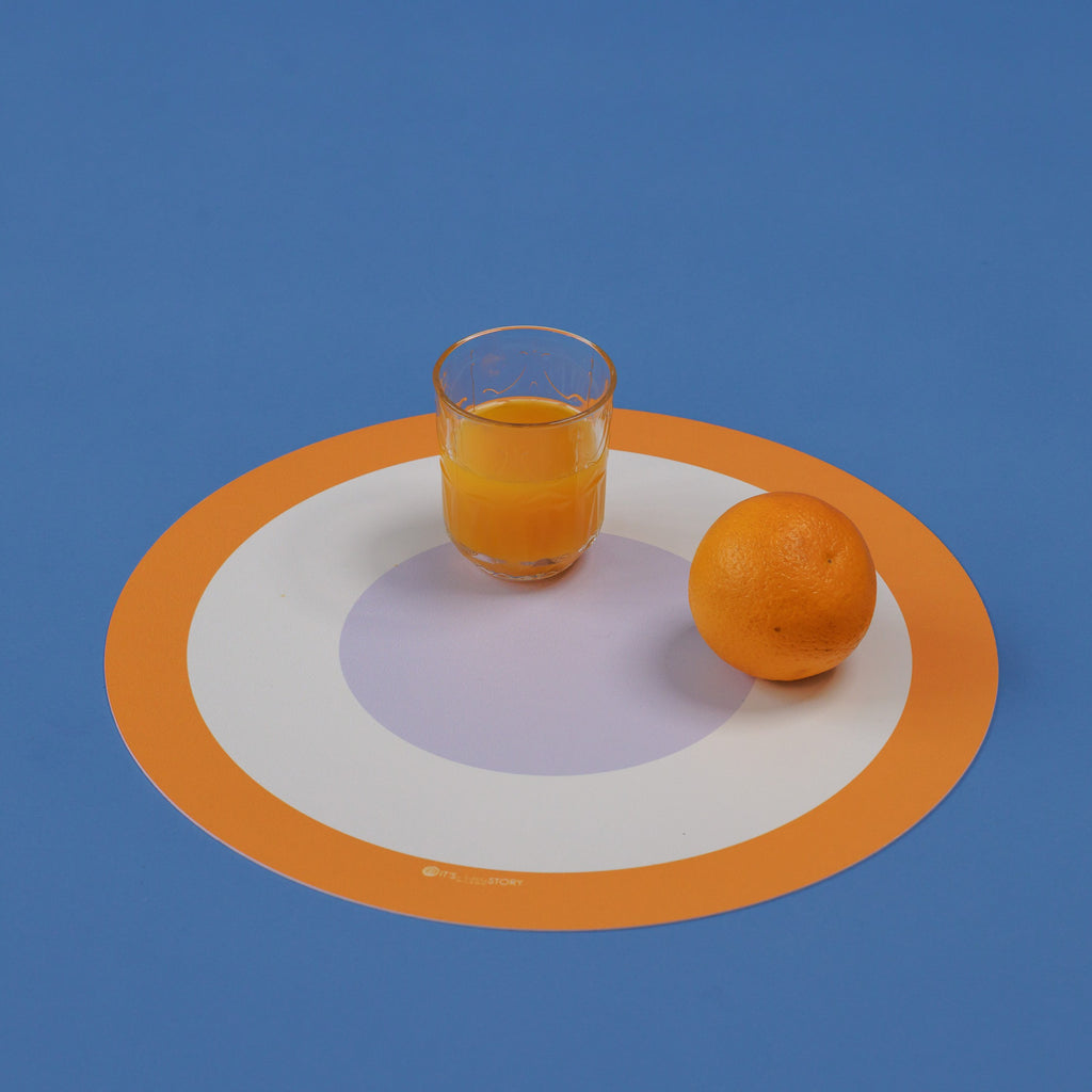 Tovaglietta rotonda Round Orbit Orange
