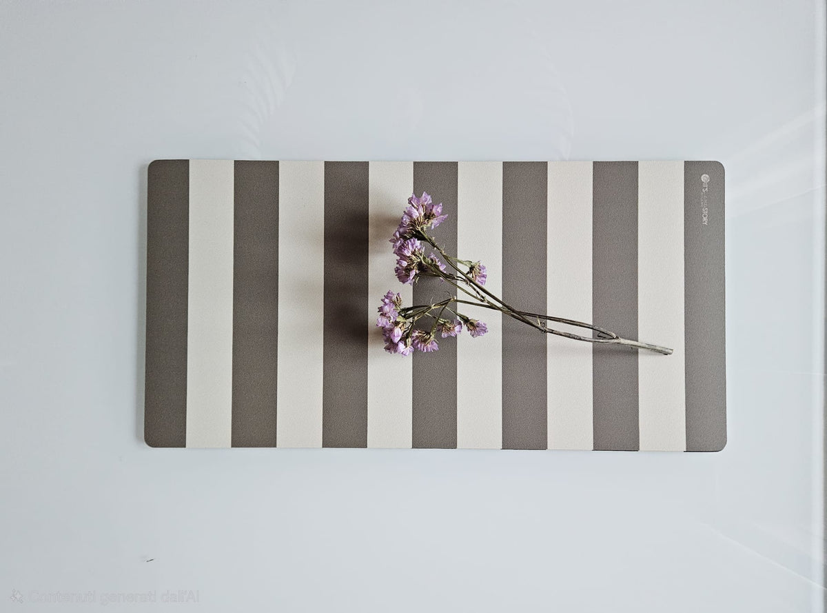 Runner da tavola Stripes Chic Greige, due misure