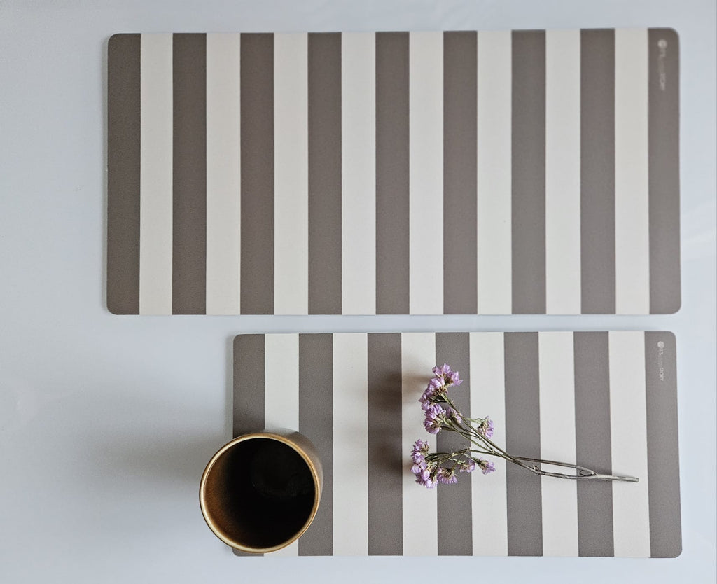Runner da tavola Stripes Chic Greige, due misure