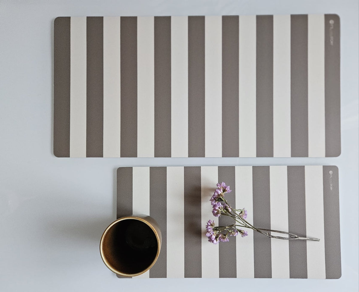 Runner da tavola Stripes Chic Greige, due misure
