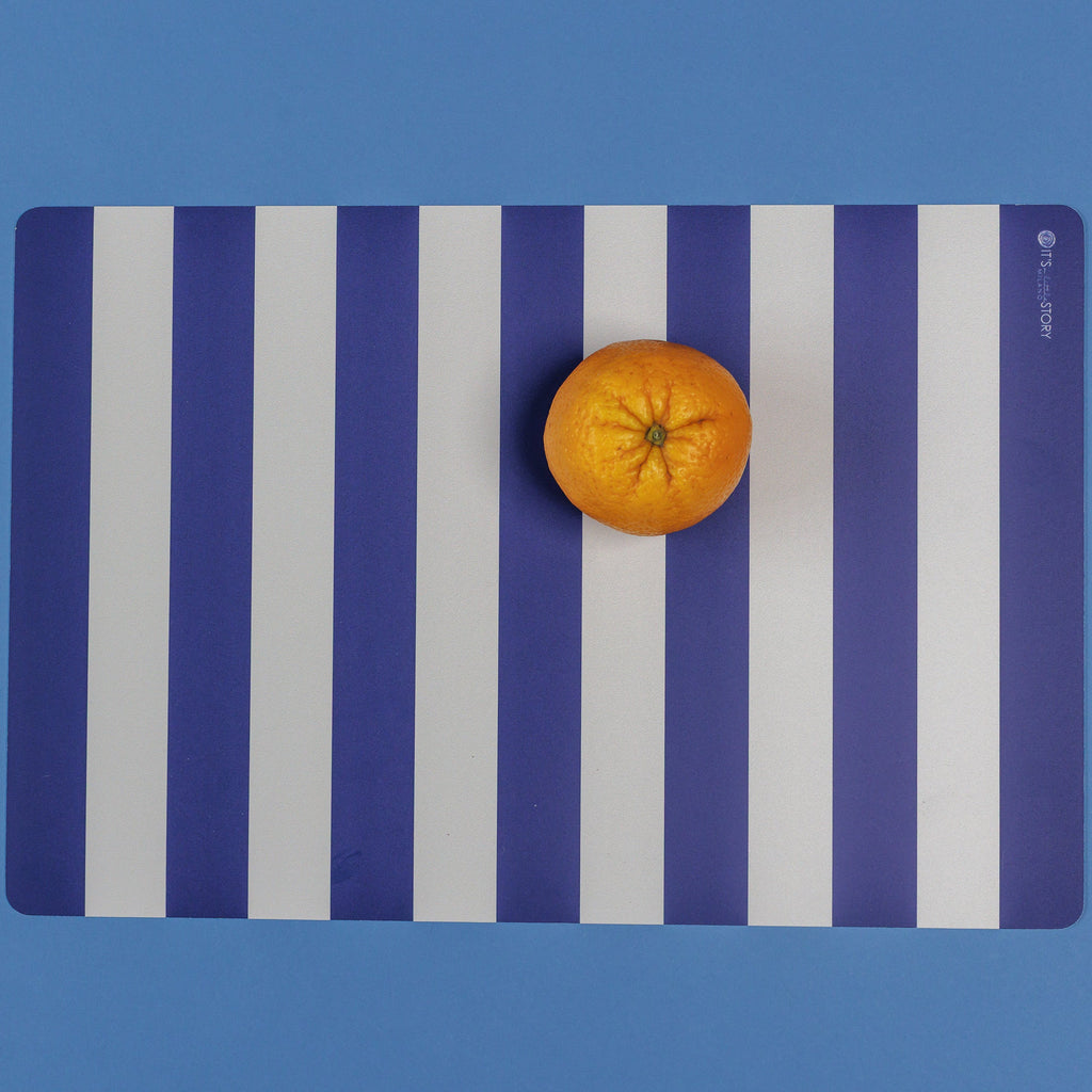 Tovaglietta rettangolare Righe Blu estiva