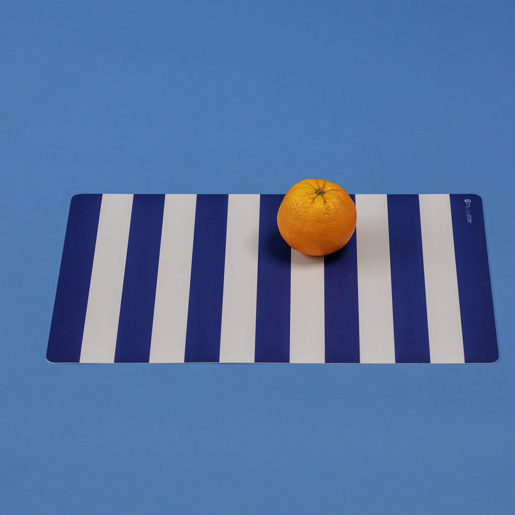 Tovaglietta rettangolare Righe Blu estiva3