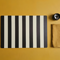 Tovaglietta righe marrone elegante lavabile