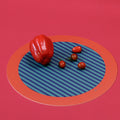 Tovaglietta rotonda colorata e originale Friendship Red